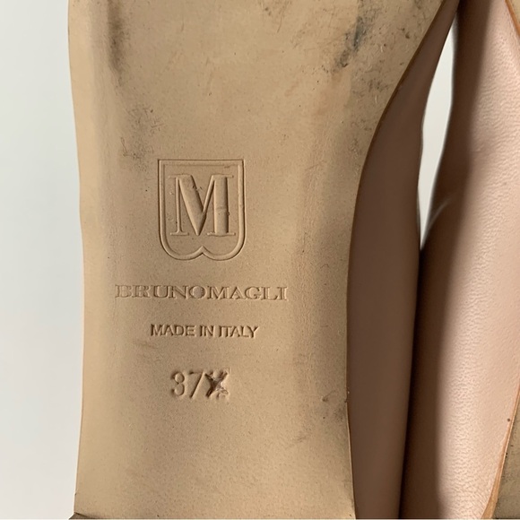 BRUNO MAGLI Mina Bow Leather Ballet Flats Sz 37/US7 - Picture 8 of 8